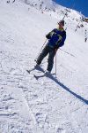 Dad skiing