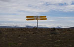'F35' signpost, Iceland